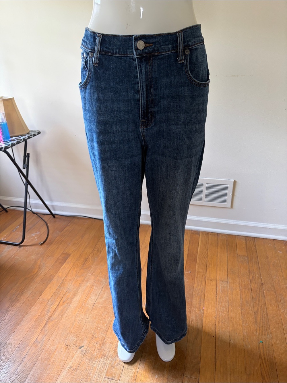 Aeropostale Dark Blue Wide Leg Jeans
